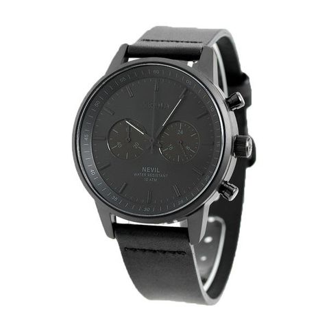 dショッピング |トリワ TRIWA スウェーデン 北欧 シンプル クロノグラフ 42mm メンズ 腕時計 NEST127-CL010101P ネビル  オールブラック 黒 | カテゴリ：の販売できる商品 | 腕時計のななぷれ (028NEST127-CL010101P)|ドコモの通販サイト
