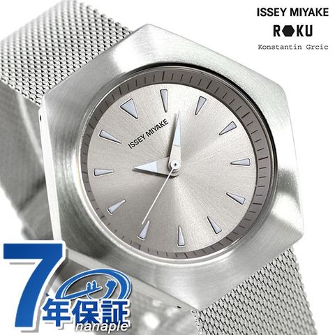 イッセイミヤケ 時計 ロクシリーズ 六角形 日本製 メンズ レディース 腕時計 NYAM001 ISSEY MIYAKE シルバー