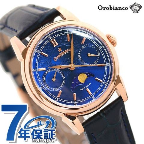 dショッピング |オロビアンコ 月齢時計 ビアンコネーロ 32mm