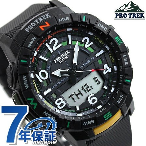カシオ プロトレック メンズ 腕時計 PRT-B50 Bluetooth アナログ＆デジタル PRT-B50-1DR CASIO PRO TREK ブラック