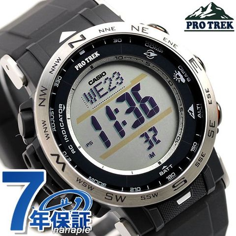 カシオ プロトレック 腕時計 PRW-30 電波ソーラー 気圧 高度 デジタル CASIO PRO TREK CLIMBER LINE ブラック