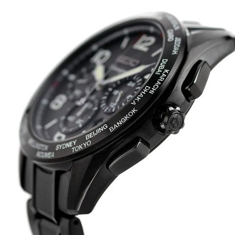 SEIKO セイコー  BRIGHTZ ブライツ 腕時計 SAGA297 8B92-0AZ0 チタン   ブラック   20周年記念モデル ソーラー電波 クロノグラフ 【本物保証】