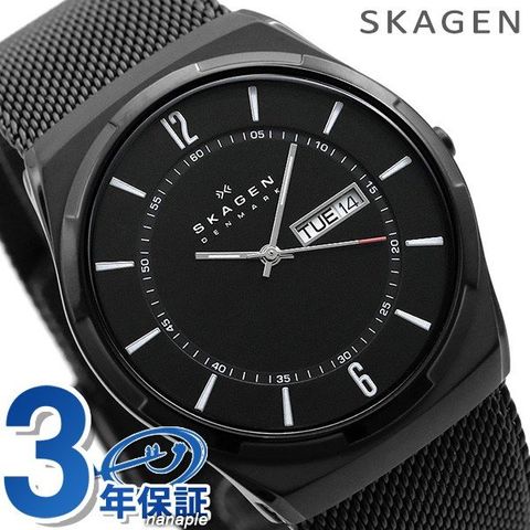 dショッピング |スカーゲン チタン オールブラック 黒 メンズ 腕時計