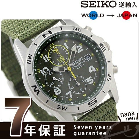 セイコー クロノグラフ 逆輸入 海外モデル SND377P2 (SND377R) メンズ 腕時計