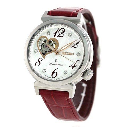 【美品】セイコー ルキア オープンハート メカニカル 腕時計 SSVM023