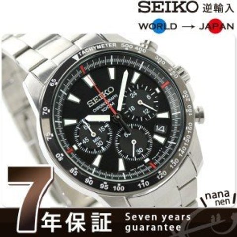 セイコー クロノグラフ 逆輸入 海外モデル SSB031P1（SSB031PC） メンズ 腕時計