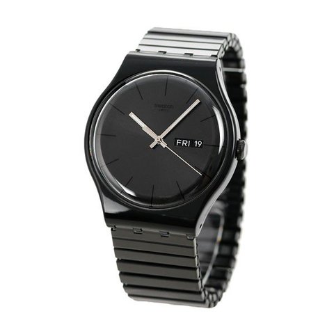 dショッピング |スウォッチ SWATCH 腕時計 メンズ オールブラック 黒 