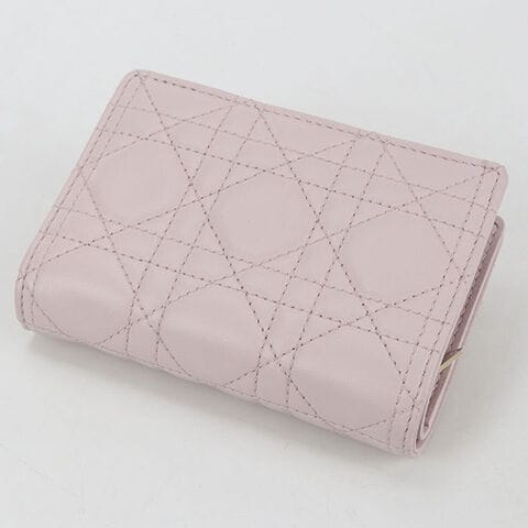 dior 財布　ピンク　二つ折り dショッピング |中古 ディオール 二つ折り財布 レディース ブランド