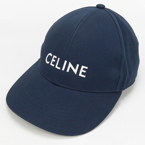 CELINE ネイビー キャップ dショッピング |中古 セリーヌ キャップ レディース ブランド CELINE