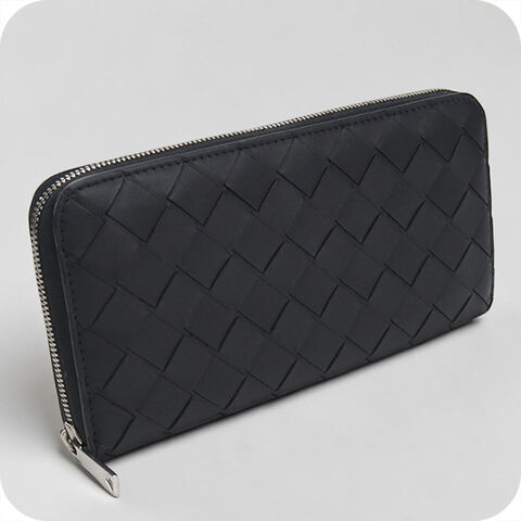 BOTTEGA VENETA(ボッテガヴェネタ) 長財布 マキシイントレチャート 黒 