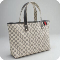 希少カラー【GUCCI】トートバッグ GGスプリーム　ネイビー 中古 グッチ トートバッグ レディース ブランド GUCCI GG