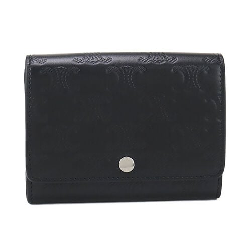 美品】セリーヌ CELINE カードケース 名刺入れ レザー ブラック CELINE