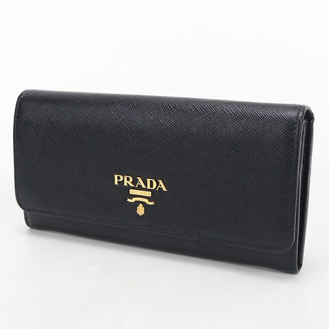 dショッピング |中古 プラダ 長財布二折 レディース ブランド PRADA