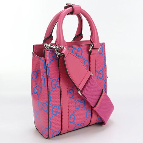 GUCCI GGエンボス トートバッグ ピンク dショッピング |中古 グッチ トートバッグ レディース ブランド GUCCI
