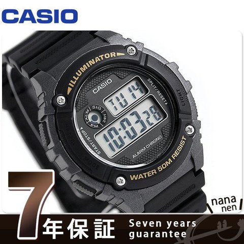 カシオ チプカシ スタンダード ストップウォッチ メンズ 腕時計 W-216H-1BVDF CASIO