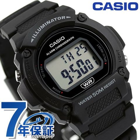 CASIO カシオ 腕時計 チープカシオ チプカシ 海外モデル メンズ レディース 時計 W-219H-1AVDF ブラック