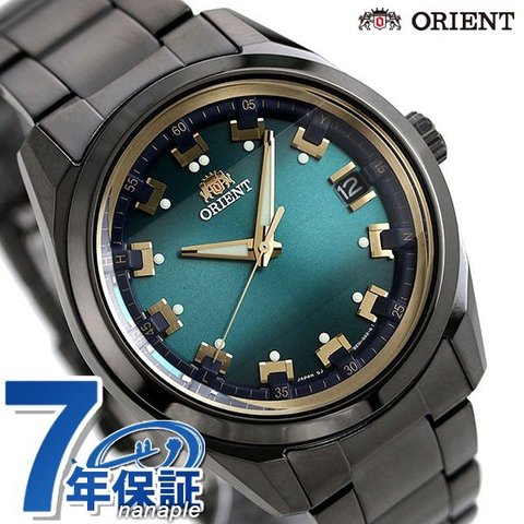 オリエント ネオセブンティーズ 電波ソーラー メンズ WV0051SE 腕時計 ORIENT グリーン×ガンメタル