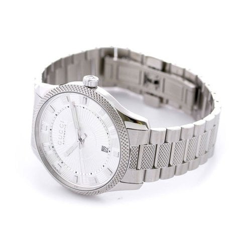 グッチ GUCCI 腕時計 メンズ YA126339 自動巻き シルバー dショッピング |グッチ 時計 エリクス 40mm 自動巻き メンズ 腕時計