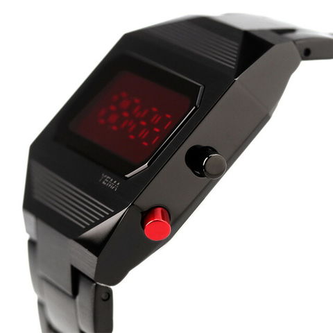 KAVINSKY YEMA LED ブラック 腕時計 デジタル5気圧防水-