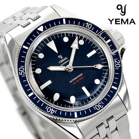 dショッピング |イエマ 時計 スーパーマン500 自動巻き 腕時計 メンズ YEMA YSUP22B39-GMS アナログ ブルー フランス製 |  カテゴリ：の販売できる商品 | 腕時計のななぷれ (028YSUP22B39-GMS)|ドコモの通販サイト