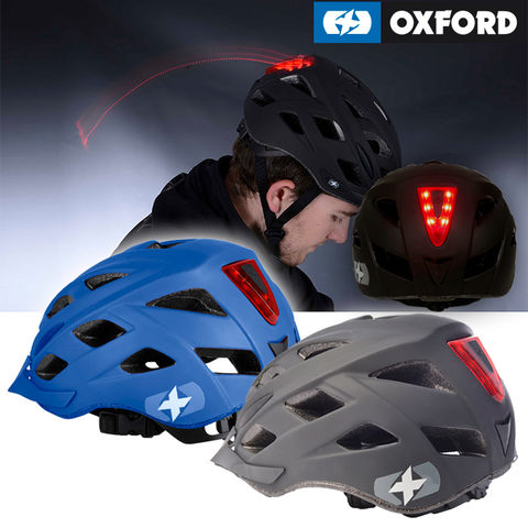 OXFORD ME METRO-V 【メトロ-V】ヘルメット 自転車用ヘルメット 後方LED発光/夜間安心 マットブラック S/M(52-59cm)