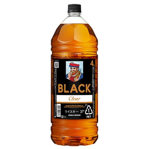 【正規品 4000ml】ブラックニッカ クリア ブレンデッド ウイスキー ニッカウイスキー 37％ ブラックニッカクリア 4L 大容量