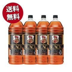 【送料無料 4本セット】ブラックニッカ クリア 4000ml×4本 ケース ブレンデッド ウイスキー ニッカウイスキー 正規品 4000ml 37％ 4L 大容量