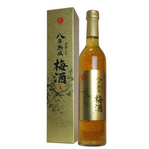 dショッピング |万上 八年熟成金箔入り梅酒 12.0％ 500ml 箱入り