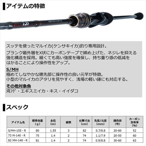 ダイワ リーディング マルイカ M140 www.smartstaff.az