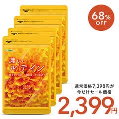 送料無料　超特価　年末年始★一年安心セール　今だけ　６８％引【補うルテイン超重要★お得な１２ヵ月分が更にお得！】　濃いルテイン　サプリ　超得　約１２ヵ月分　￥２３９９　通常７３９８円　ギフトにも最適　【お一人様５ヶ迄】