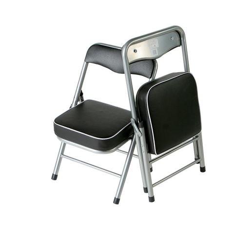 高さ調節チェア(ホワイト/白) 折りたたみ椅子/イス/カウンターチェア