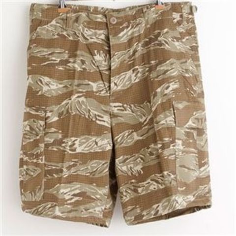 アメリカ軍 BDU カーゴショートパンツ/迷彩服パンツ Sサイズ リップス ...