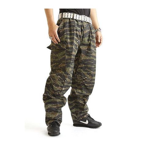 アメリカ軍 BDU カーゴパンツ ／迷彩服パンツ Lサイズ YN521007 タイガー レプリカ ホビー ミリタリー ウェア  【同梱不可】【代引不可】[▲][TP]