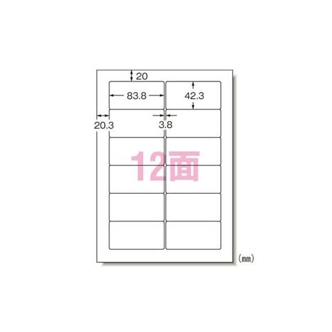 エーワン パソコンプリンタ＆ワープロラベルシール 〈プリンタ兼用〉 マット紙（A4判） 500枚入 28723 500枚 AV デジモノ パソコン  周辺機器 用紙 ラ 【同梱不可】【代引不可】[▲][TP]