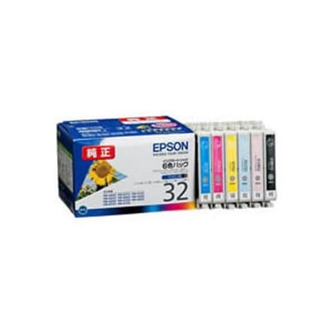 純正品 EPSON エプソン インクカートリッジ/トナーカートリッジ IC6CL32 6色パック AV デジモノ パソコン 周辺機器 インク  インクカートリッジ ト【同梱不可】【代引不可】[▲][TP]