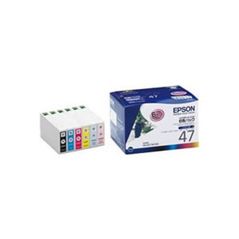 純正品 EPSON エプソン インクカートリッジ/トナーカートリッジ IC6CL47 6色パック AV デジモノ パソコン 周辺機器 インク  インクカートリッジ ト【同梱不可】【代引不可】[▲][TP]