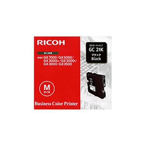 純正品 RICOH リコー インクカートリッジ/トナーカートリッジ GC21K BK