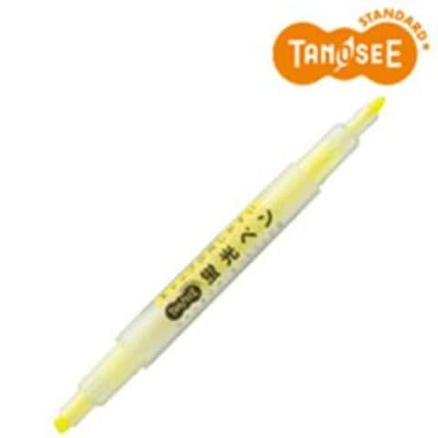 まとめ買いTANOSEE キャップが外しやすい蛍光ペン ツイン 黄×10本 生活