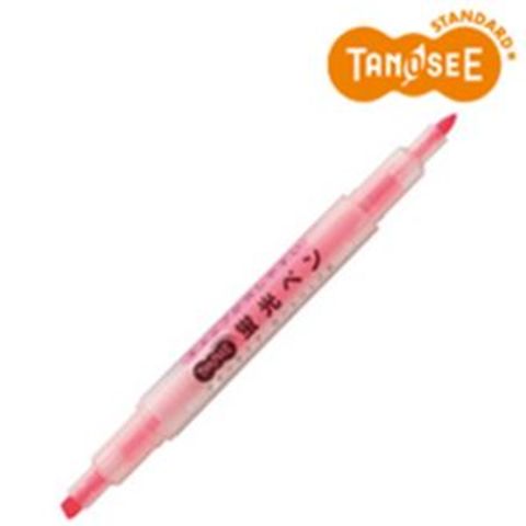 まとめ買いTANOSEE キャップが外しやすい蛍光ペン ツイン ピンク×10本
