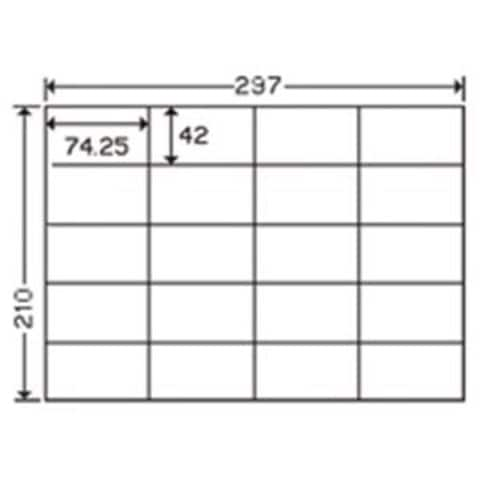 東洋印刷 ナナ コピー用ラベル C20S A4／20面 500枚 AV デジモノ プリンター OA プリンタ用紙 【同梱不可】【代引不可】[▲][TP]