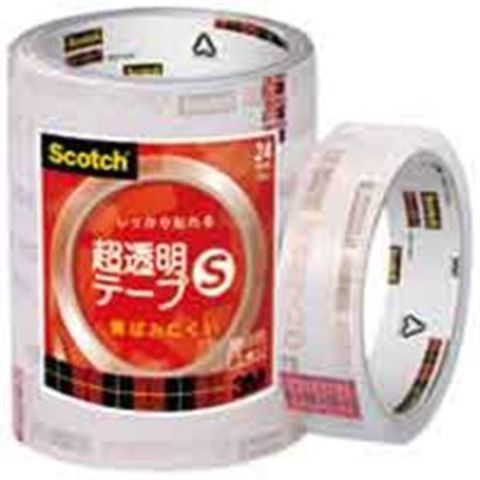 スリーエム 3M 超透明テープS BK-24N 工業用包装 150巻 生活用品 インテリア 雑貨 文具 オフィス用品 テープ 接着用具  【同梱不可】【代引不可】[▲][TP]