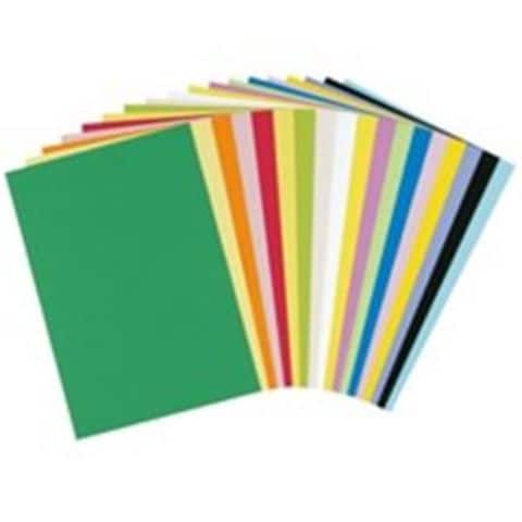 リンテック 色画用紙/工作用紙 四つ切り 100枚 黄緑 NC212-4 生活用品