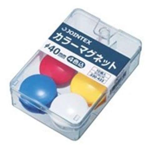 業務用10セットジョインテックス カラーマグネット 40mm混色10個 B159J