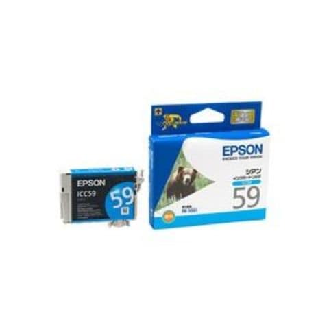 業務用5セット EPSON エプソン インクカートリッジ 純正 ICC59 シアン(青) AV デジモノ パソコン 周辺機器 インク  インクカートリッジ トナー エプ 【同梱不可】【代引不可】[▲][TP]