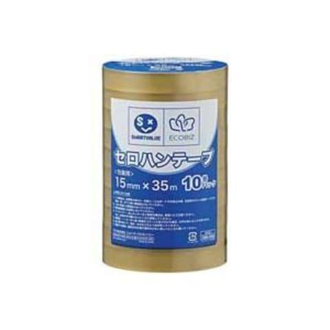 業務用10セットジョインテックス セロハンテープ15mm×35m10巻 B638J 生活用品 インテリア 雑貨 文具 オフィス用品 テープ 接着用具  【同梱不可】【代引不可】[▲][TP]