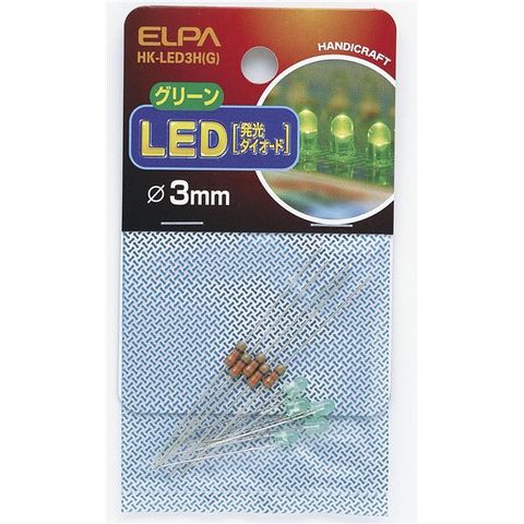 業務用セット　ELPA LED 3mm グリーン HK-LED3H（G） 5個 ×30セット 生活用品 インテリア 雑貨 ライトスタンド 懐中電灯  照明器具 シーリングファン【同梱不可】【代引不可】[▲][TP]