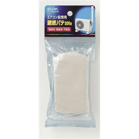 業務用セット　ELPA クーラー難燃パテ アイボリー PT-200H（IV） ×30セット 生活用品 インテリア 雑貨 日用雑貨  【同梱不可】【代引不可】[▲][TP]