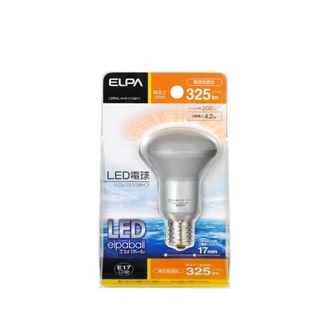 業務用セット ELPA LED電球 ミニレフ球形 30W E17 電球色 LDR4L-H-E17
