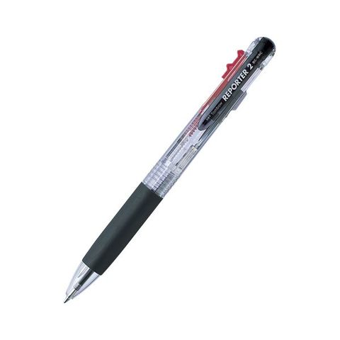 【新品】（まとめ） トンボ鉛筆 リポーター リポーター2 2色ボールペン（黒・赤） BC-WRC20 1本入 【×10セット】