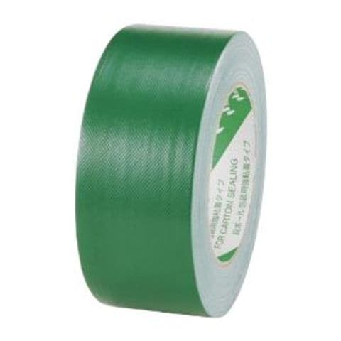 業務用セット ニチバン 布カラーテープ 102N14-50 ライトグリーン 1巻